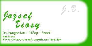 jozsef diosy business card